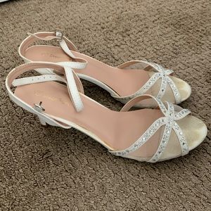 DREAM PAIRS Women's Nina Low Heel Pump Sandals